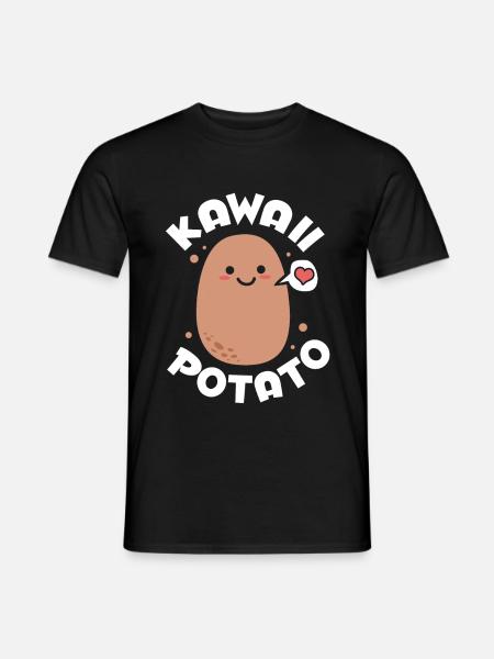 Otaku Kawaii - Männer T-Shirt - Schwarz