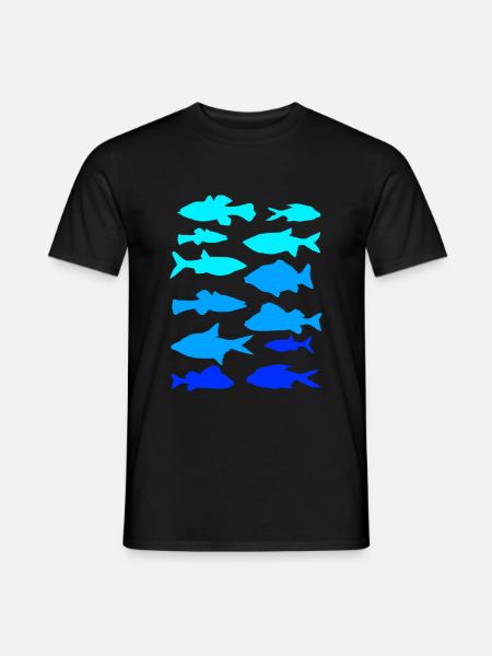 Anglerfish carp pike - Men's T-Shirt - black