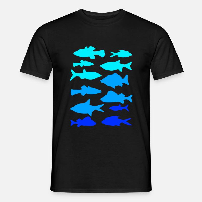 Anglerfisch Karpfen Hecht - Männer T-Shirt - Schwarz