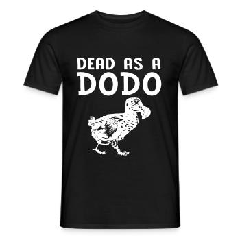 Dodo cadeau oiseau primitive fossil archéologie Geek - T-shirt homme - noir - Devant - AI Model Male 178 light (178cm)