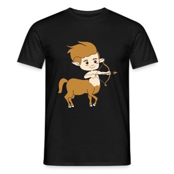 Zentaur - Männer T-Shirt - Schwarz - Vorne - AI Model Male 178 light (178cm)