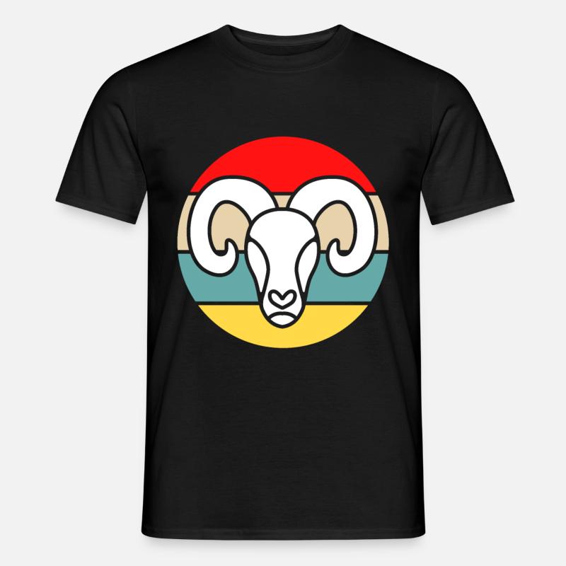 Steinbock - Männer T-Shirt - Schwarz