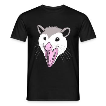Opossum - Männer T-Shirt - Schwarz - Vorne - AI Model Male 178 light (178cm)