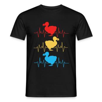 Dodo cadeau oiseau primitive fossil archéologie Geek - T-shirt homme - noir - Devant - AI Model Male 178 light (178cm)