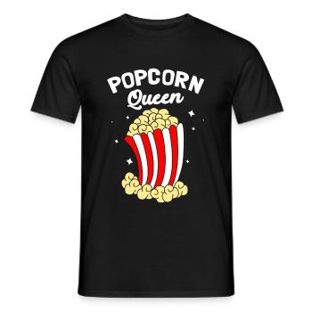 popcorn - Men's T-Shirt - black - Front - AI Model Male 178 light (178cm)