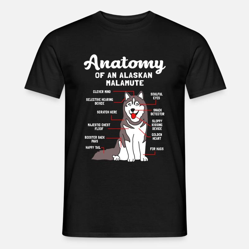 Malamute - Männer T-Shirt - Schwarz