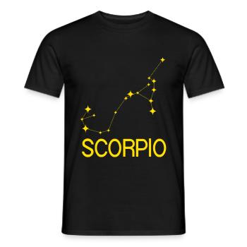 Sternzeichen Skorpion - Männer T-Shirt - Schwarz - Vorne - AI Model Male 178 light (178cm)