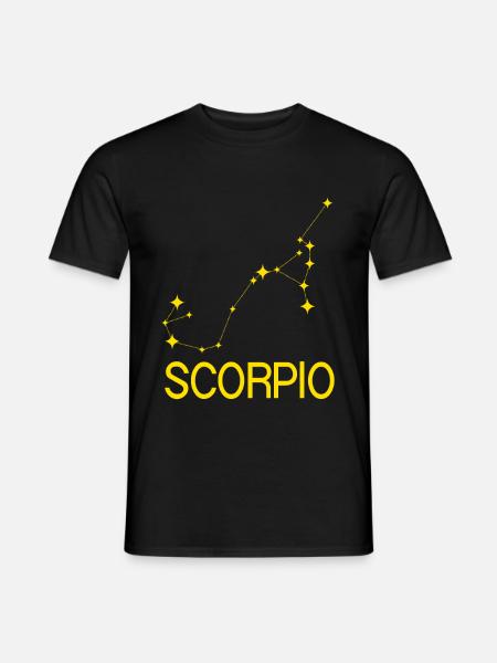 Sternzeichen Skorpion - Männer T-Shirt - Schwarz