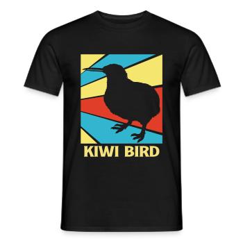 kiwi-oiseau kiwi - T-shirt homme - noir - Devant - AI Model Male 178 light (178cm)