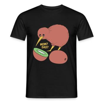 kiwi-oiseau kiwi - T-shirt homme - noir - Devant - AI Model Male 178 light (178cm)