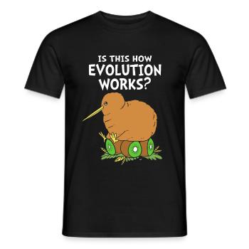 kiwi-vogel Kiwi Vogel - Männer T-Shirt - Schwarz - Vorne - AI Model Male 178 light (178cm)