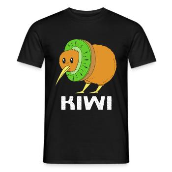 kiwi-oiseau kiwi - T-shirt homme - noir - Devant - AI Model Male 178 light (178cm)