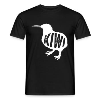 kiwi-oiseau kiwi - T-shirt homme - noir - Devant - AI Model Male 178 light (178cm)