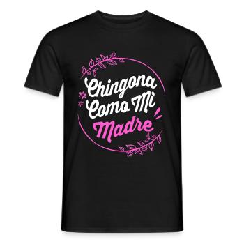 Chingona Latina - Men's T-Shirt - black - Front - AI Model Male 178 light (178cm)