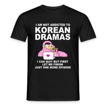 K-Pop Korea-Popmusik Kdrama Kpop Korea Koreanisch - Männer T-Shirt - Schwarz - Vorne - AI Model Male 178 light (178cm)
