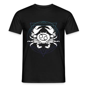 Krebs Symbol Tierkreiszeichen Horoskop - Männer T-Shirt - Schwarz - Vorne - AI Model Male 178 light (178cm)