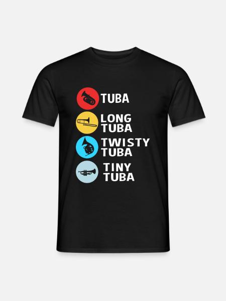 Tuba Brass Instruments - Men's T-Shirt - black