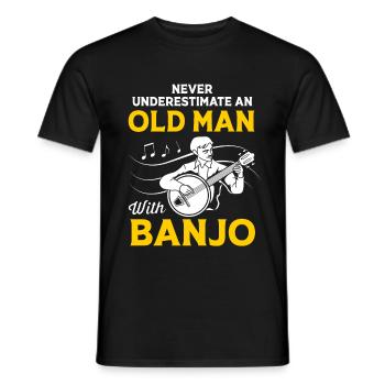 Bluegrass - Männer T-Shirt - Schwarz - Vorne - AI Model Male 178 light (178cm)