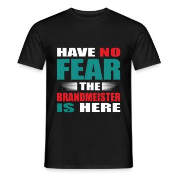 Have no Fear the Brandmeister is here Outfit - Männer T-Shirt - Schwarz - Vorne - AI Model Male 178 light (178cm)