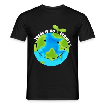 Il n'y a pas de planète b - T-shirt homme - noir - Devant - AI Model Male 178 light (178cm)