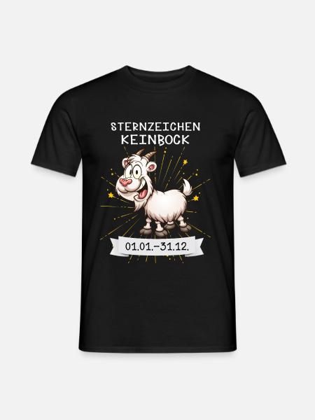 Sternzeichen Keinbock - Männer T-Shirt - Schwarz