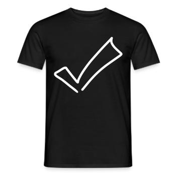 Hook Emoji Sketch Dessin - T-shirt homme - noir - Devant - AI Model Male 178 light (178cm)