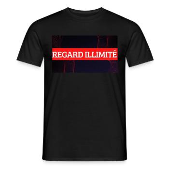 MOTIVATION regard illimité - T-shirt homme - noir - Devant - AI Model Male 178 light (178cm)
