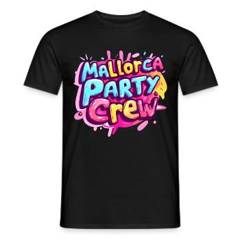 Visite de l’équipage de fête à Majorque - T-shirt homme - noir - Devant - AI Model Male 178 light (178cm)