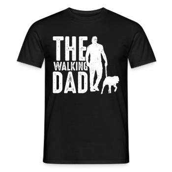 The walking dad chien propriétaire de chien propriétaire de chien Hun - T-shirt homme - noir - Devant - AI Model Male 178 light (178cm)
