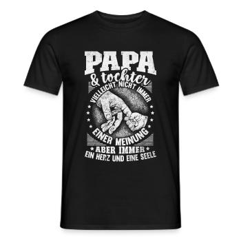 Vater Mit 2 kindern - Männer T-Shirt - Schwarz - Vorne - AI Model Male 178 light (178cm)