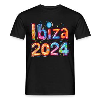 Ibiza 2024 Tour - Men's T-Shirt - black - Front - AI Model Male 178 light (178cm)