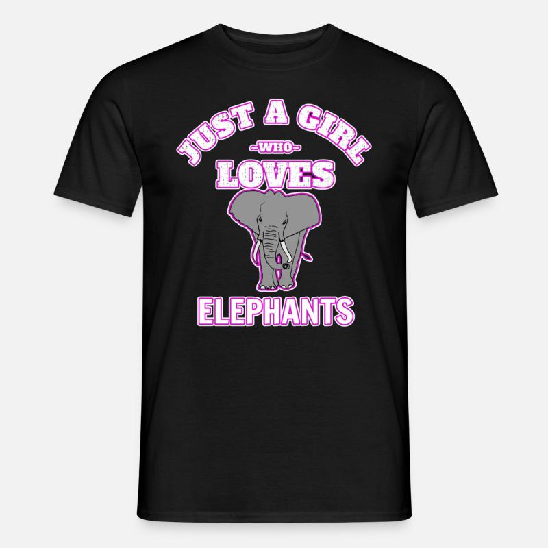 Elefant - Männer T-Shirt - Schwarz