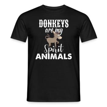 Donkey - Men's T-Shirt - black - Front - AI Model Male 178 light (178cm)