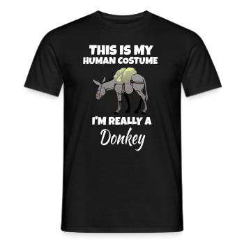 Donkey - Men's T-Shirt - black - Front - AI Model Male 178 light (178cm)