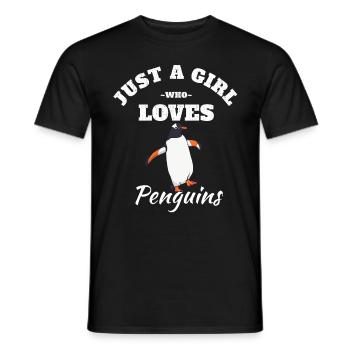 manchot - T-shirt homme - noir - Devant - AI Model Male 178 light (178cm)