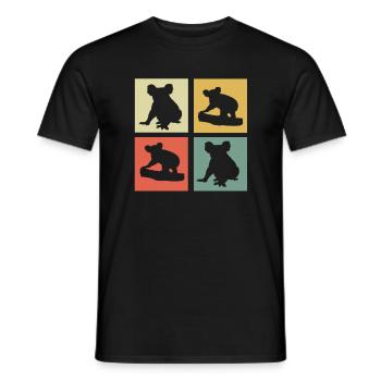 Koalabär - Männer T-Shirt - Schwarz - Vorne - AI Model Male 178 light (178cm)