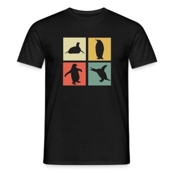 manchot - T-shirt homme - noir - Devant - AI Model Male 178 light (178cm)