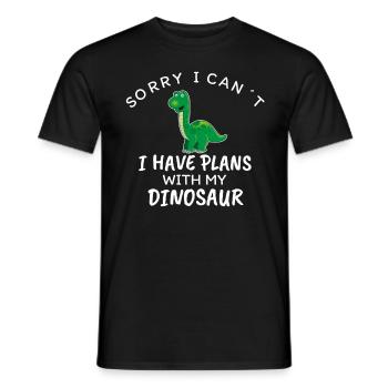 dinosaure - T-shirt homme - noir - Devant - AI Model Male 178 light (178cm)