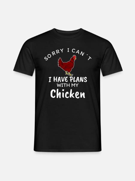 chicken - Men's T-Shirt - black