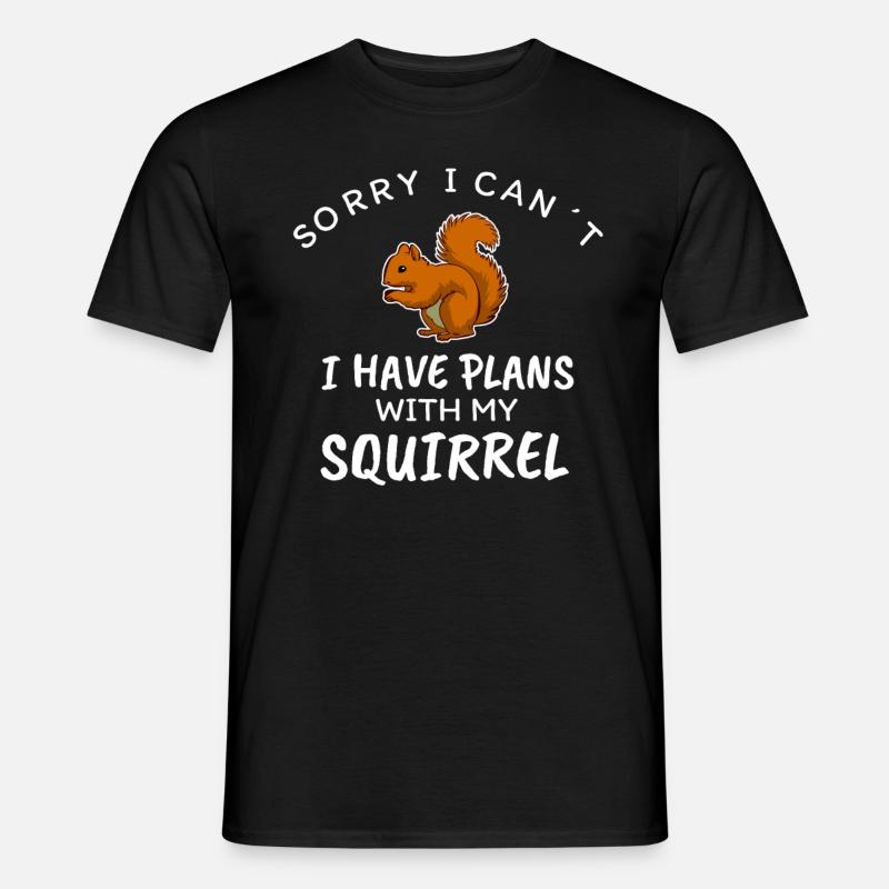 Eichhörnchen - Männer T-Shirt - Schwarz