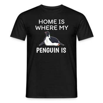 manchot - T-shirt homme - noir - Devant - AI Model Male 178 light (178cm)