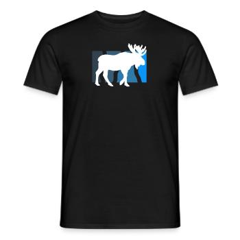Moose - Men's T-Shirt - black - Front - AI Model Male 178 light (178cm)