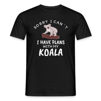Koalabär - Männer T-Shirt - Schwarz - Vorne - AI Model Male 178 light (178cm)