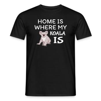 Koalabär - Männer T-Shirt - Schwarz - Vorne - AI Model Male 178 light (178cm)