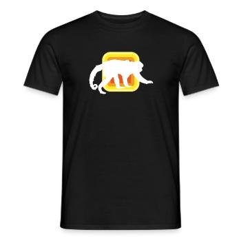 Affe - Männer T-Shirt - Schwarz - Vorne - AI Model Male 178 light (178cm)