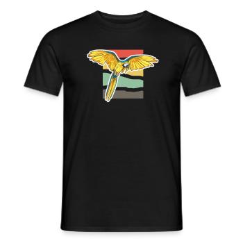 Papagei - Männer T-Shirt - Schwarz - Vorne - AI Model Male 178 light (178cm)