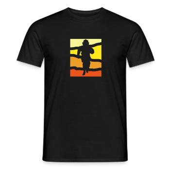 Fire brigade - Men's T-Shirt - black - Front - AI Model Male 178 light (178cm)