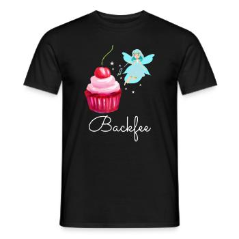 Backfee Backen Bäcker Kuchen Cupcake Fee Törtchen - Männer T-Shirt - Schwarz - Vorne - AI Model Male 178 light (178cm)