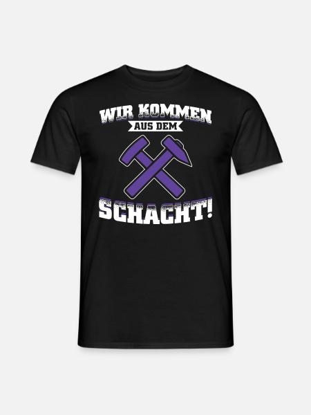 Aue Erzgebirge Fußball - Männer T-Shirt - Schwarz