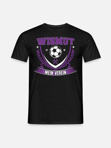 Aue im Erzgebirge Fußball "Aue mein Verein" - Männer T-Shirt - Schwarz